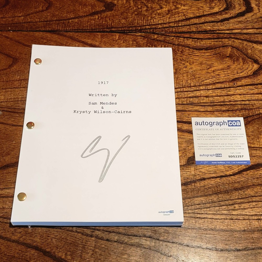 George Mackay Signed 1917 Script Full 120 Pages autograph ACOA COA