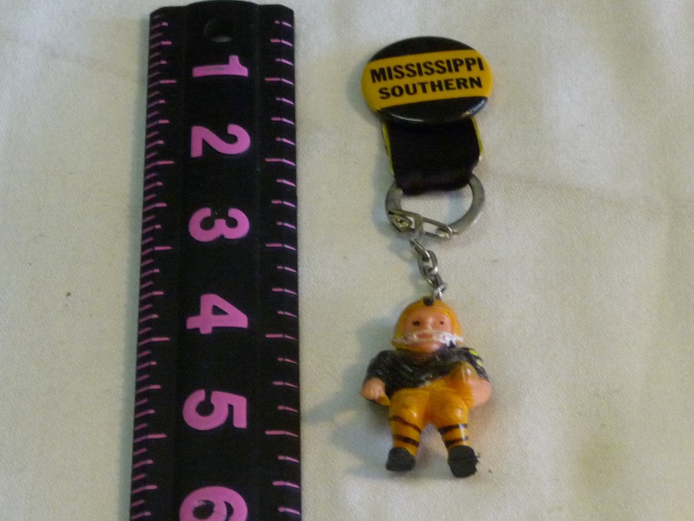 Pin Back Mississippi Southern  Button & Key Chain