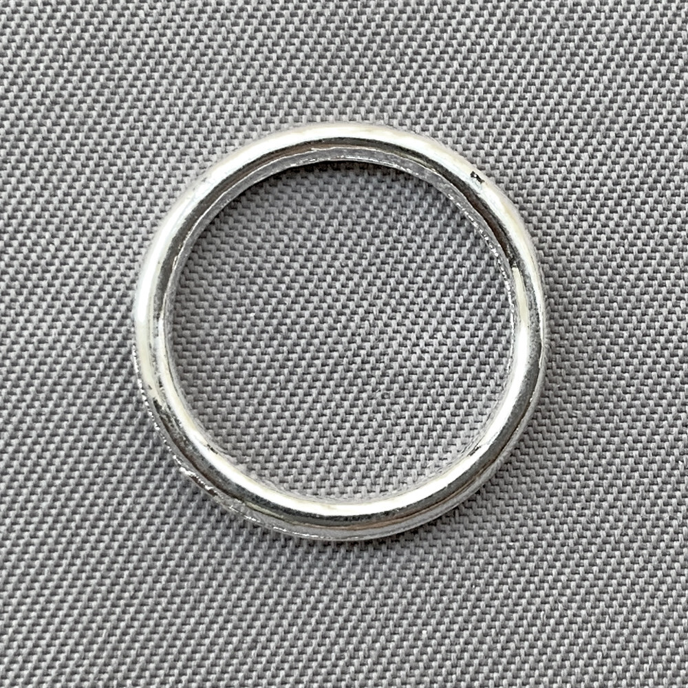 Flat Circle Links 16mm Shiny Silver Plated Alloy Connectors Q40 per Pkg