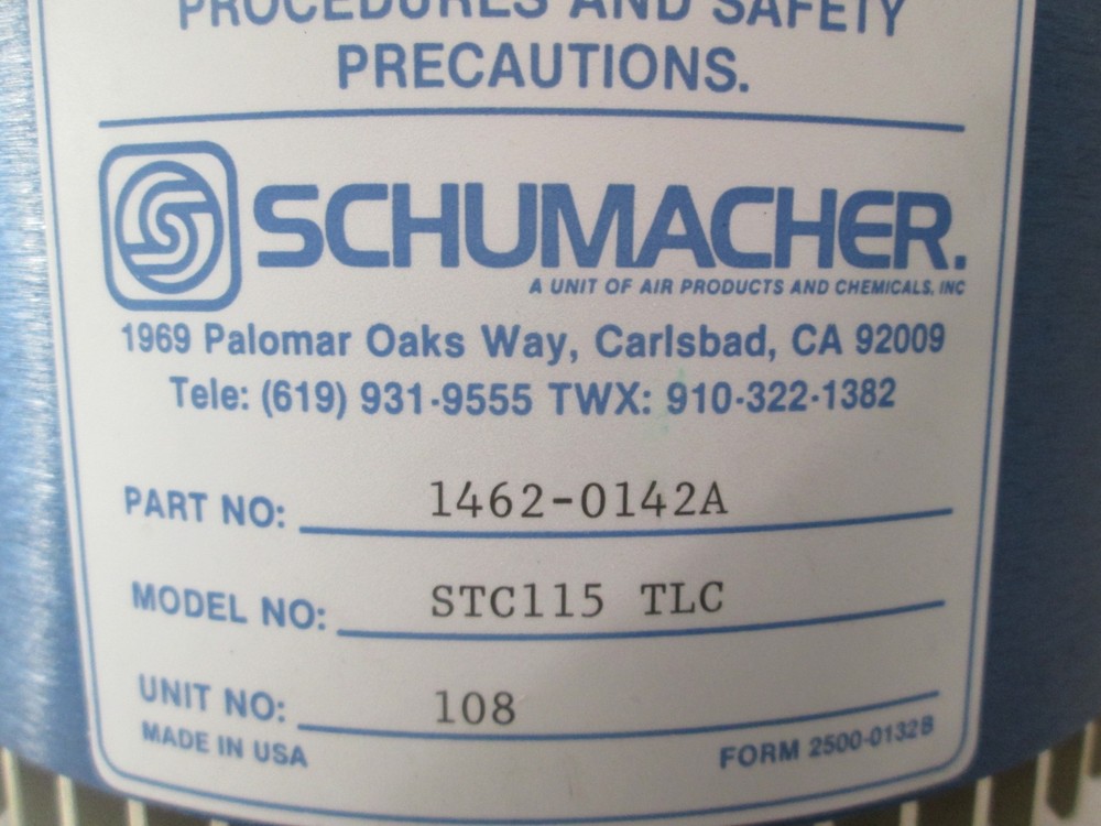 Schumacher, STC115 TLC, High Temperature Controller, Used