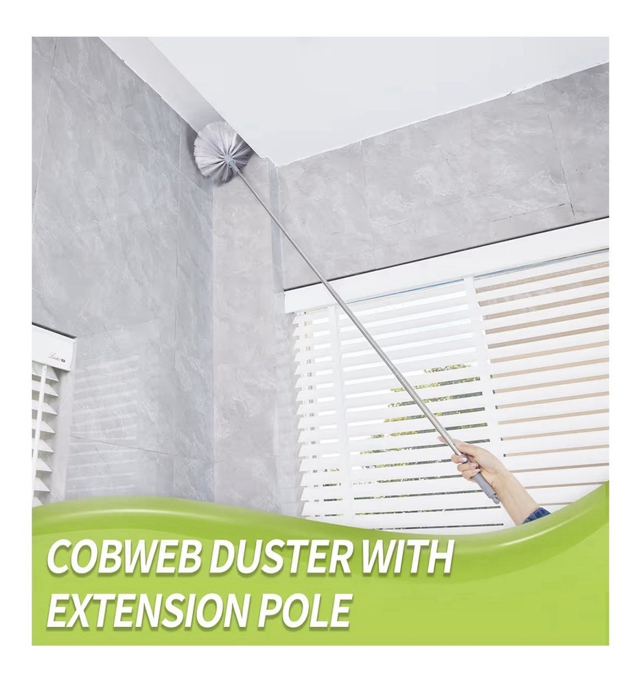 Microfiber Duster Extendable Cleaning Brush with Replaceable Heads Dust Cleaner