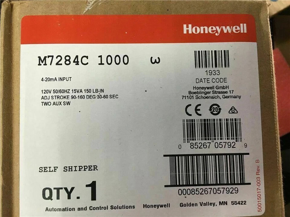New Honeywell M7284C-1000 Modutrol Motor M7284C1000