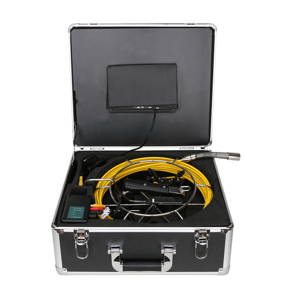 Sewer Camera 7" Auto Self Leveling Pipe Inspection Camera with 512Hz Transmitter
