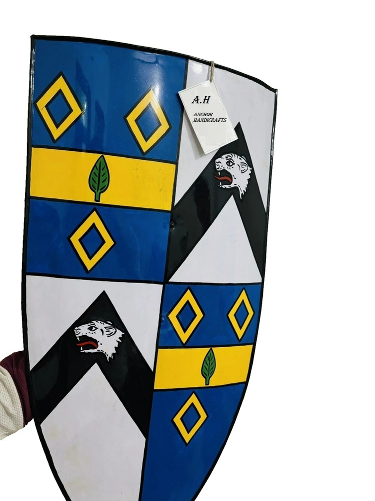 Medieval Templar wolf vintage Battle Knight Armor Shield