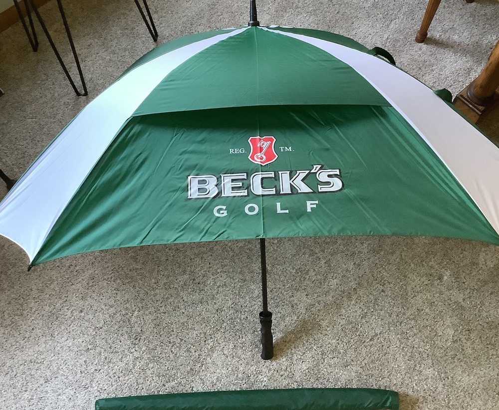 Beck’s Beer Golf Umbrella Large NEW