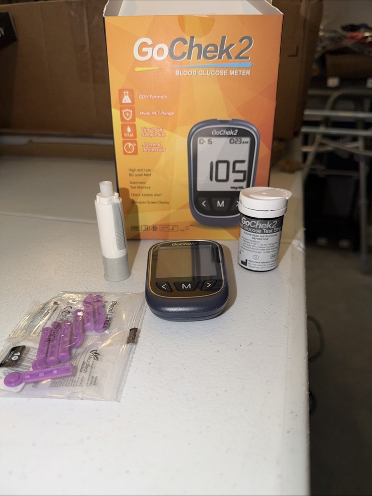 MicroTech Glucometer Kit 10 Strips & Lancets (1 Strip & Lancet Missing)