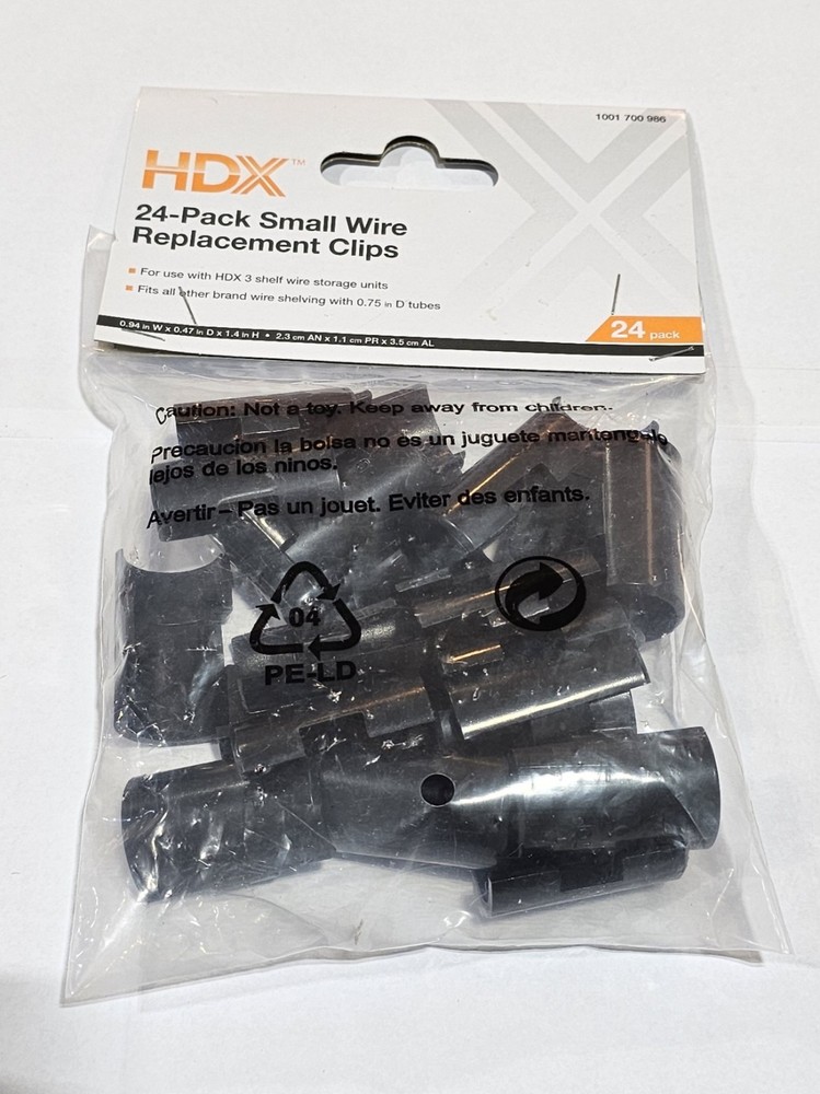 HDX 24-Pack Small Wire Replacement Clips 1001 700 986