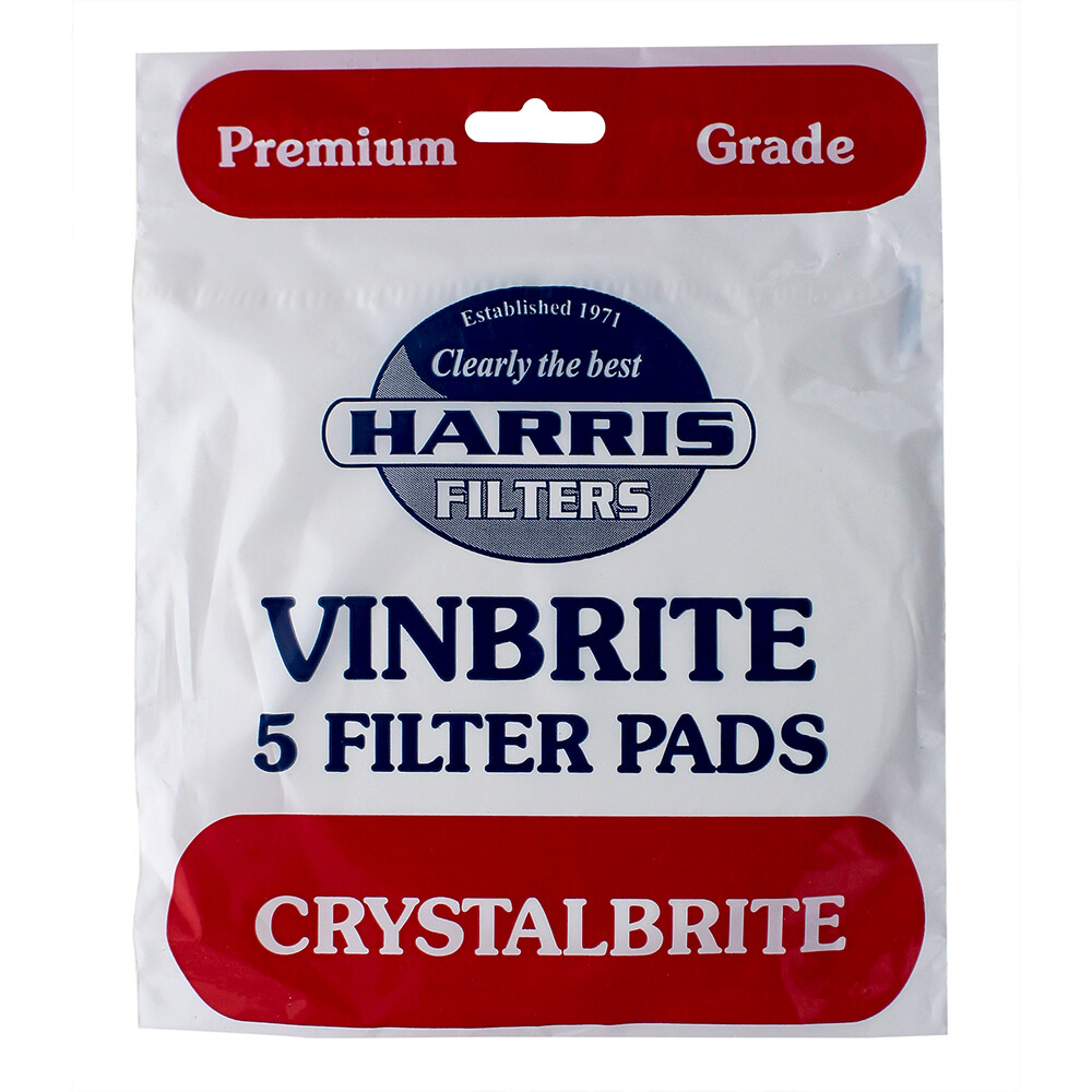 Crystalbrite Filter Pads 5-pack, Use with Vinbrite MK3 Filter Kit