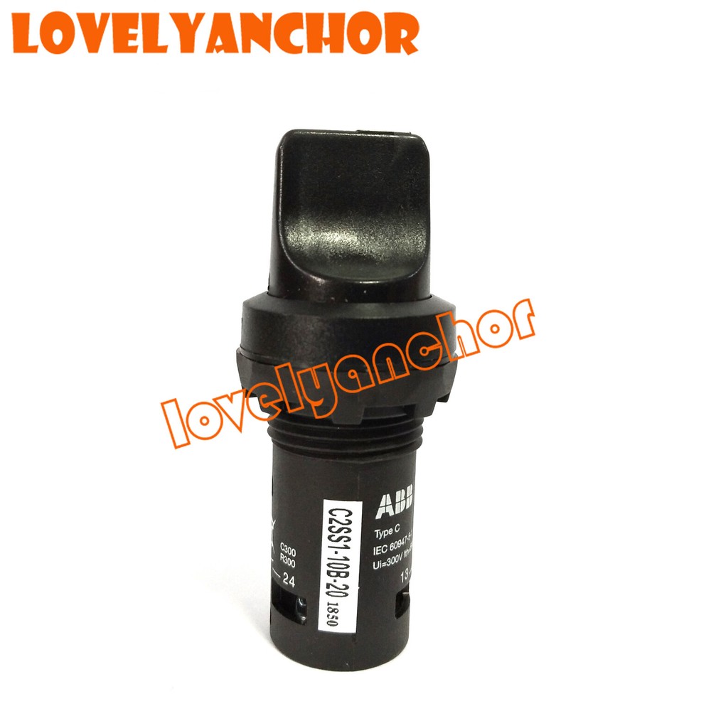1PC ABB C2SS1-10B-20 2NO Compact Selector Switch 2-pos Fixed B&C Short handle