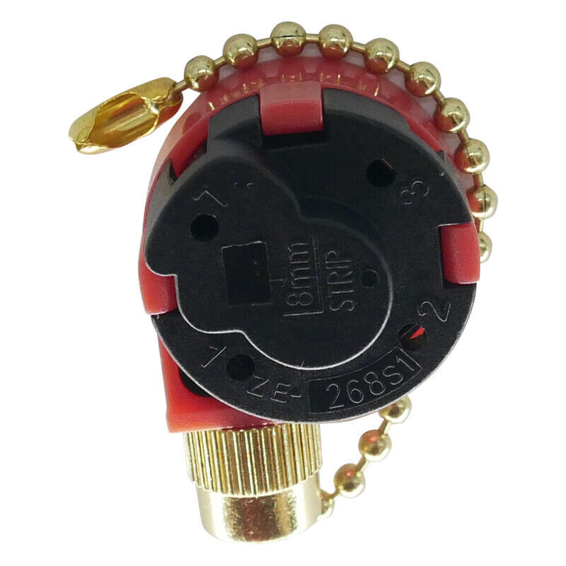 For Zing Ear E89885 Pull Ceiling Fan Light 4-wire 3-speed Ceiling Fan Switch
