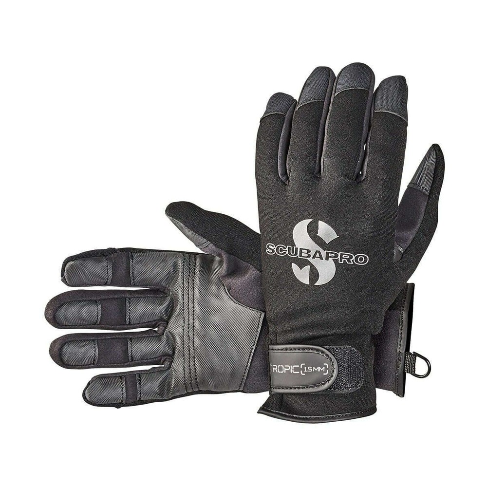 Scubapro Tropic 1.5mm Gloves, Black/Grey