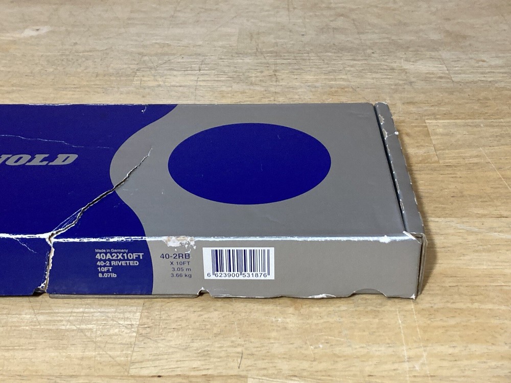 Renold 40A2X10FT Roller Chain 40-2 Riveted 10ft