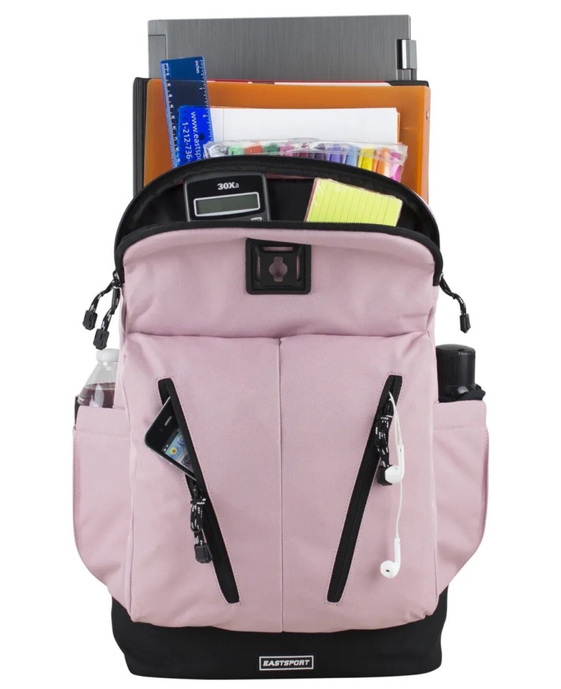 Eastsport Unisex Academic Backpack, Crystal Blush New!