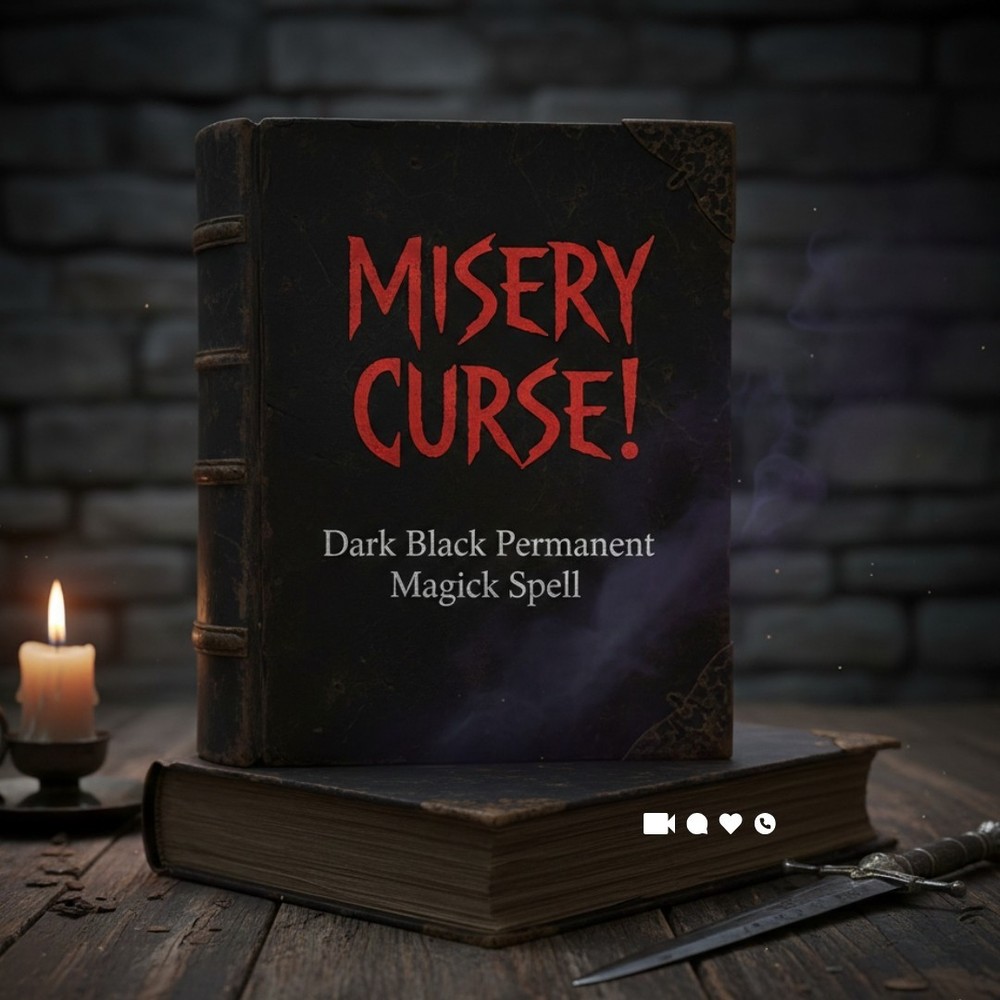 MISERY CURSE! Dark Black Permanent Magick Spell