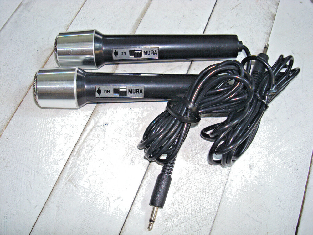 Vintage Mura Dynamic Microphones - Two Pack