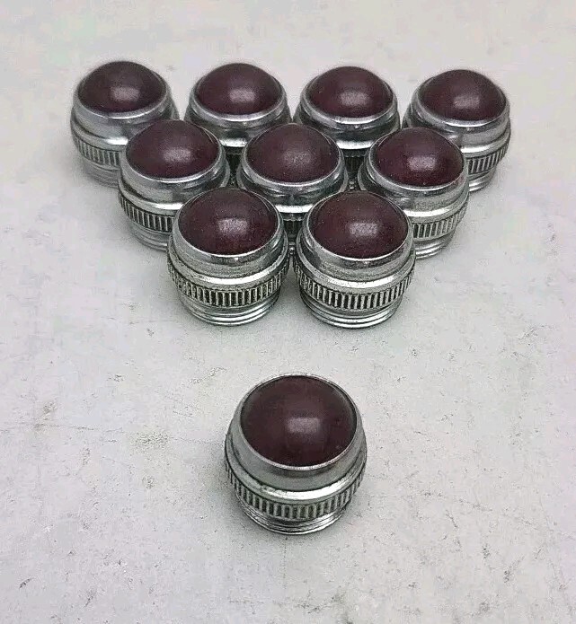 10 Pack Dialight Red Lamp Lens Caps For 081 Socket Indicators Min Panel Ind Used