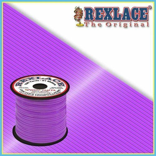 Neon Purple Plastic Rexlace 100 Yards