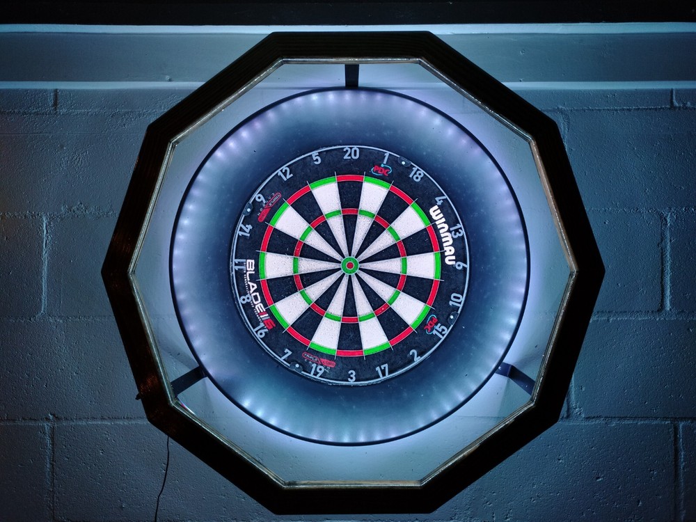 Custom Lighting System - Steel Tip dart Board