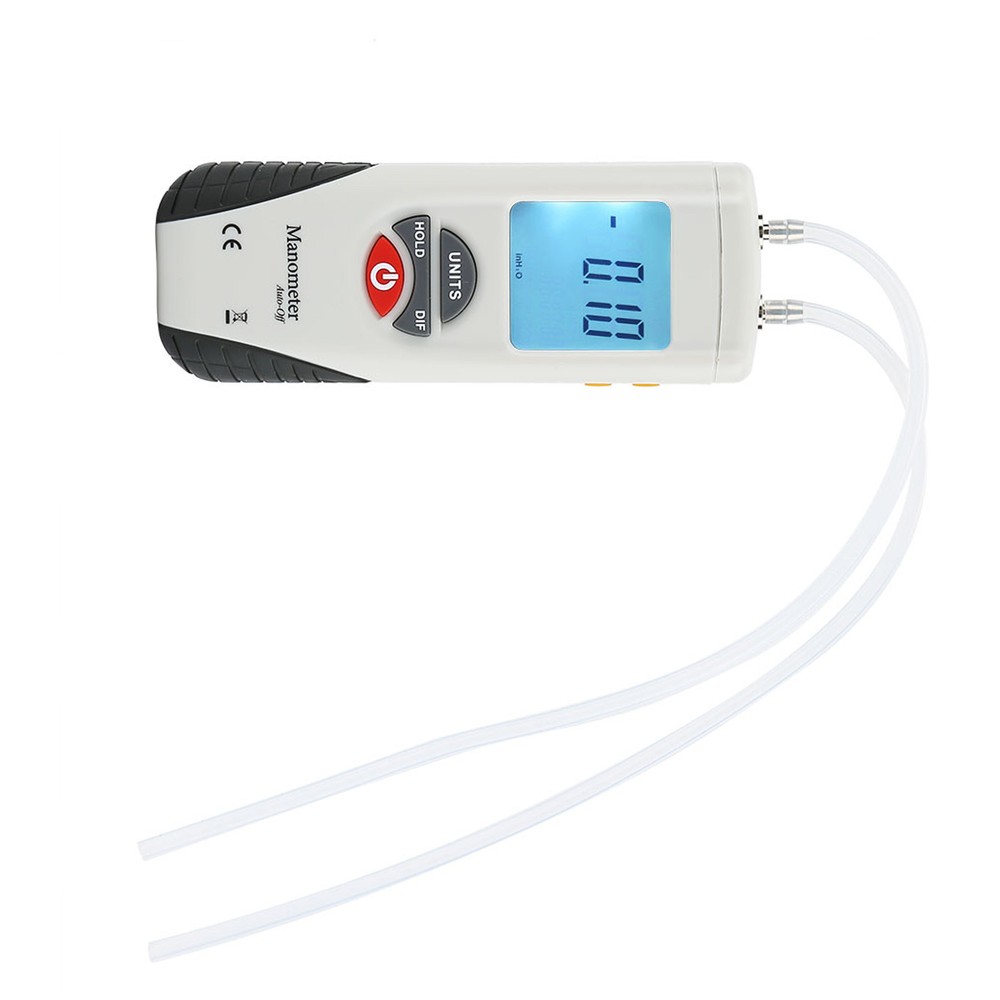 Digital Manometer Differential Gauge Pressure Meter 11 Selectable Units