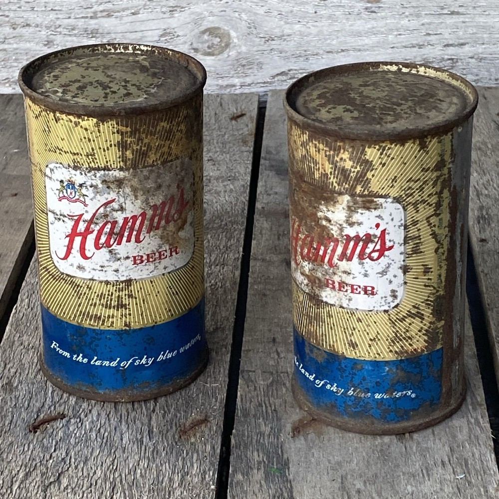 Vintage Hamm’s Beer Cans Empty 12oz