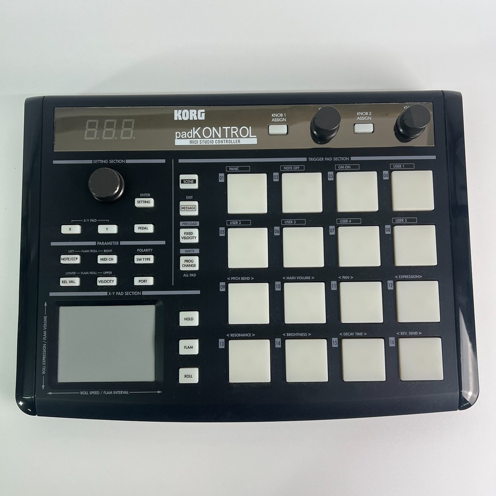 KORG KPC-1 padKONTROL Black MIDI Studio Controller Drum Pad - Tested & Working