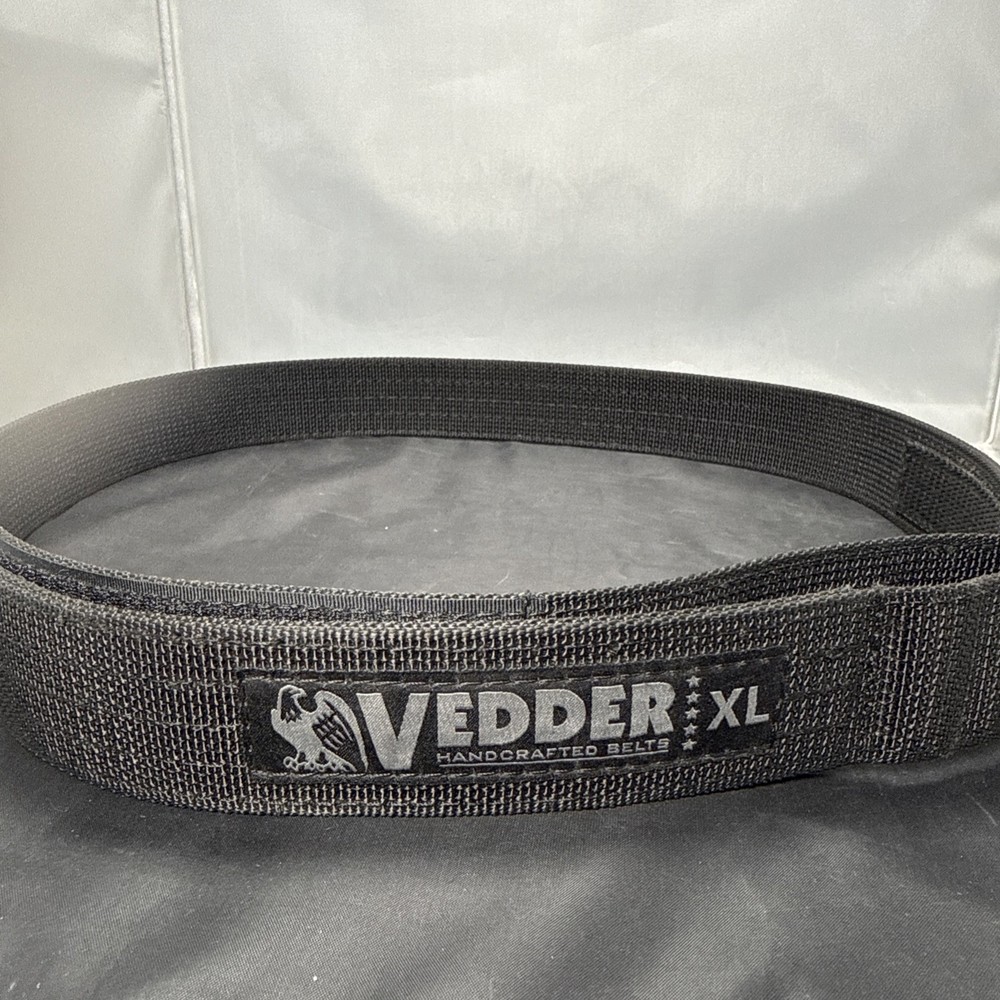 Vedder Cobra Quick Release Tactical Gun Belt Black Adjustable Size XL