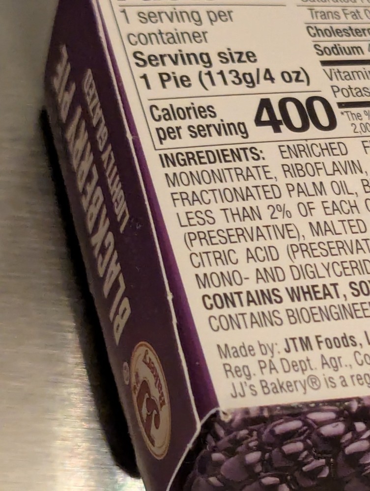 JJ's fruit Pie 🥧 4oz (blackberry, apple 🍏, cherry 🍒)