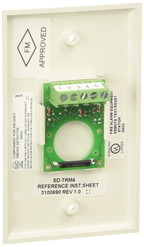 Edwards Signaling SD-TRM4 REMOTE RESET/TEST 4W REED