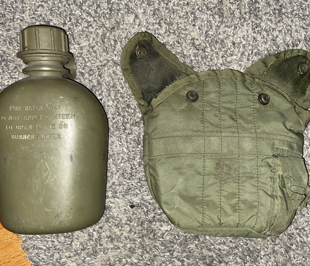 military canteen with pouch