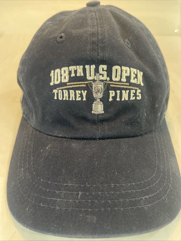 US Open Torrey Pines 2008 Blue Strapback Hat Golf Ahead Classic Cut