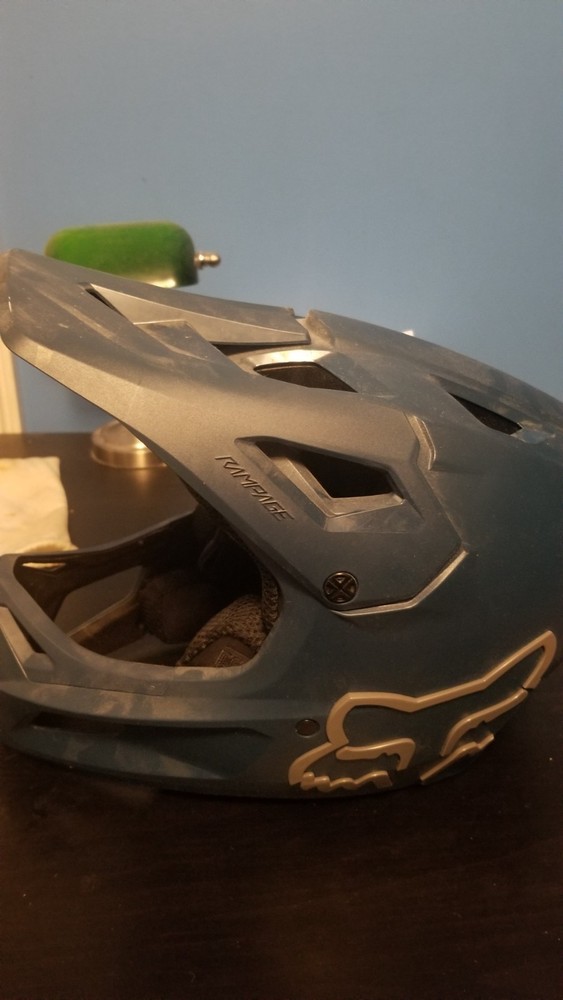 Fox full face MTB helmet Used Size Large Dark Blue