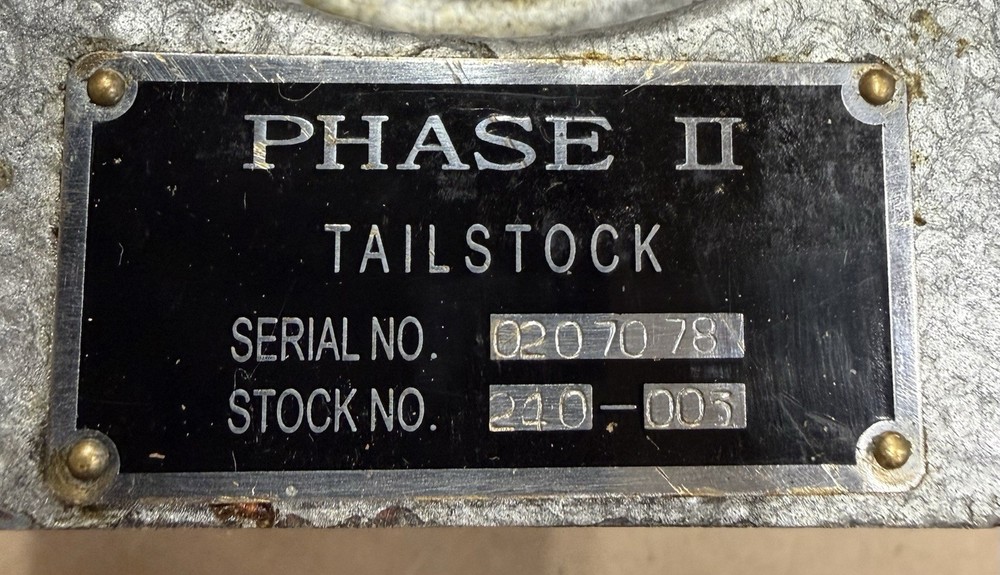 Phase II Adjustable Tailstock 240-005 (Pre-Owned)