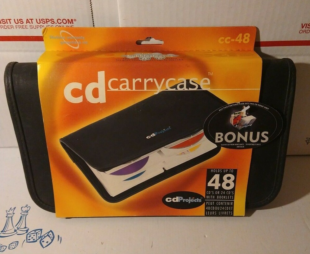CDProjects CC-48 CD Classic Storage Case Wallet Holder 48 Vintage Discontinued