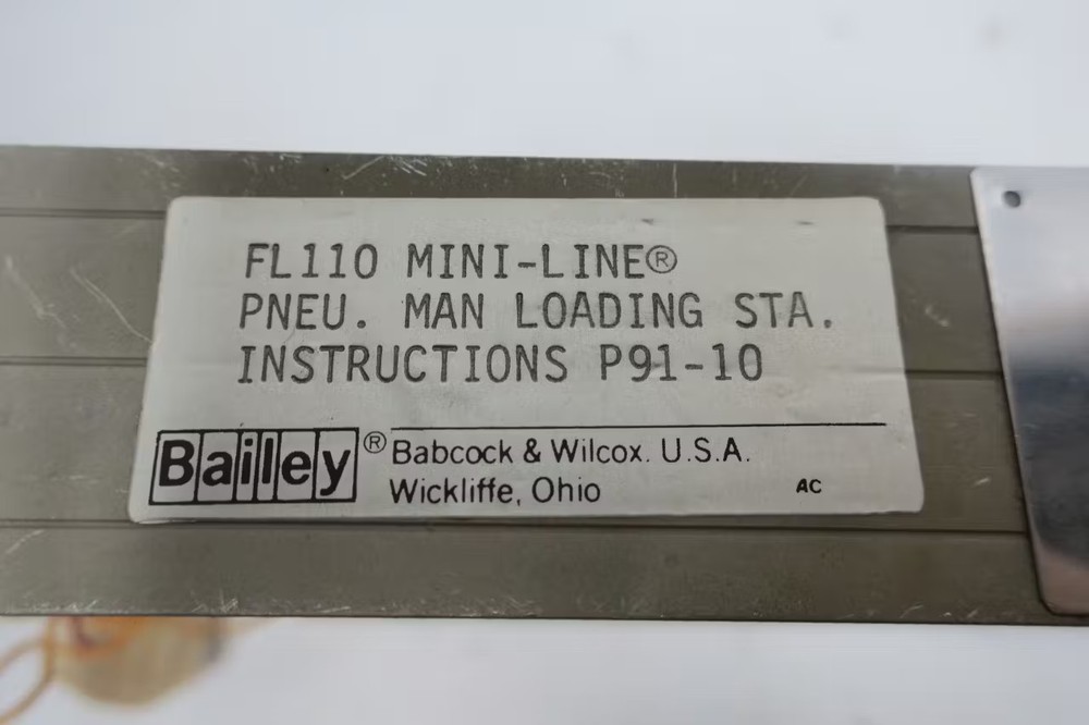 Bailey FL110 Manual Loading Station