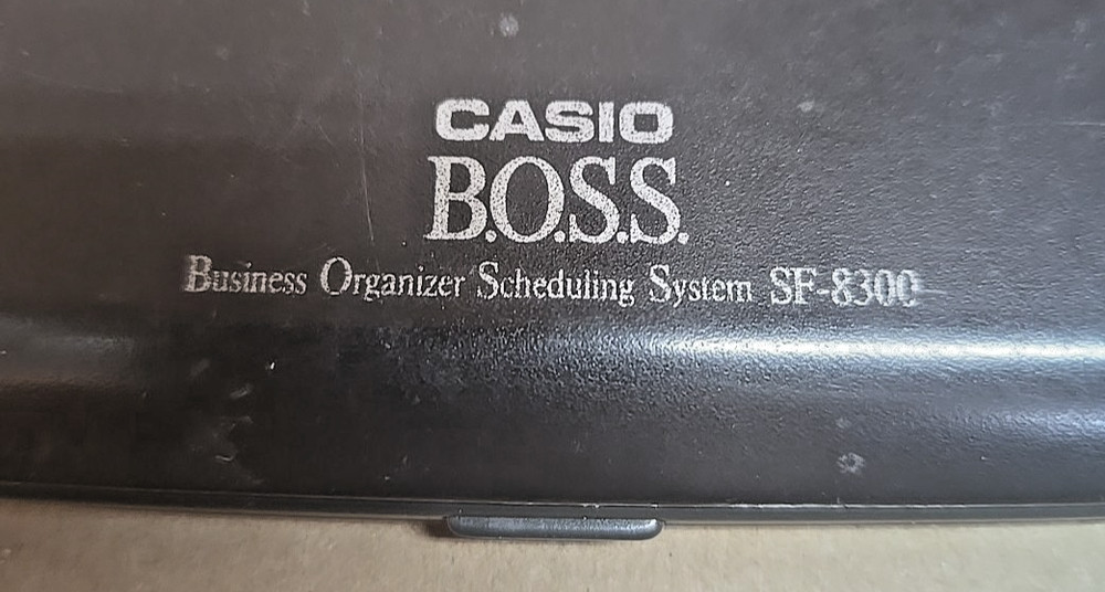 Vintage Casio BOSS SF8300 Electronic Business Organizer Schedule System