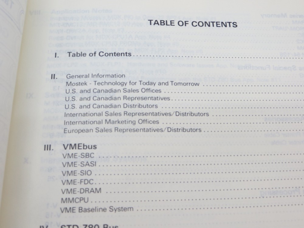 MOSTEK 1983 COMPUTER PRODUCTS DATA BOOK vintage computer tech book