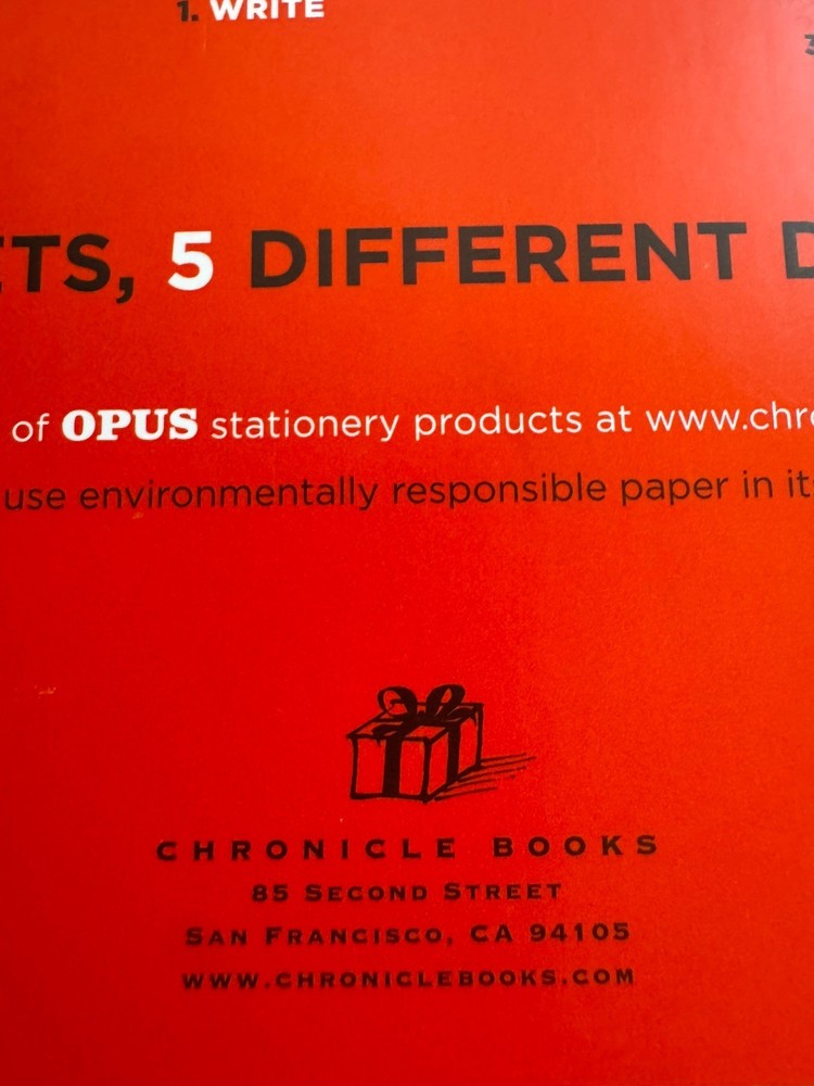 Vintage Opus & Fold And Mail Stationary 2006