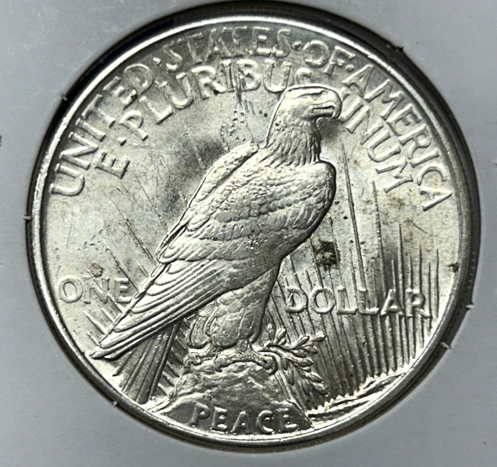 1921 Peace Dollar - Higher Grade - Cleaned - Underlying Luster