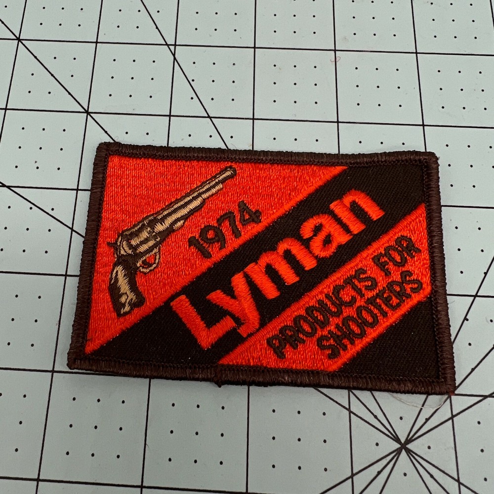 BlackPowderMuzzleloading  "LYMAN" 1974 Products for Shooters Shoulder Patch