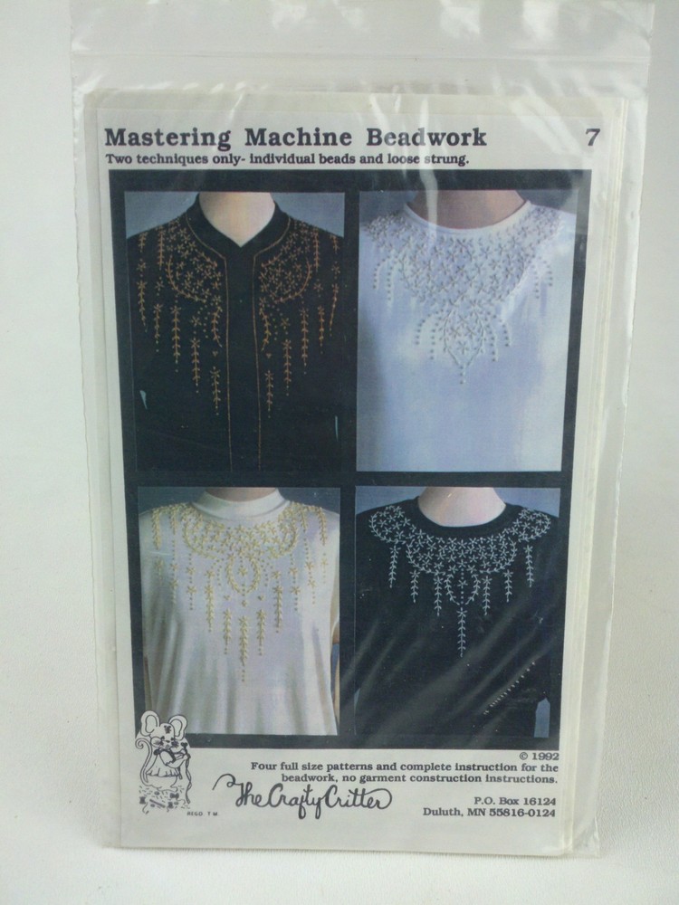 Mastering Machine Beadwork - Two Techniques Only-Individual Beads And Loose Stru