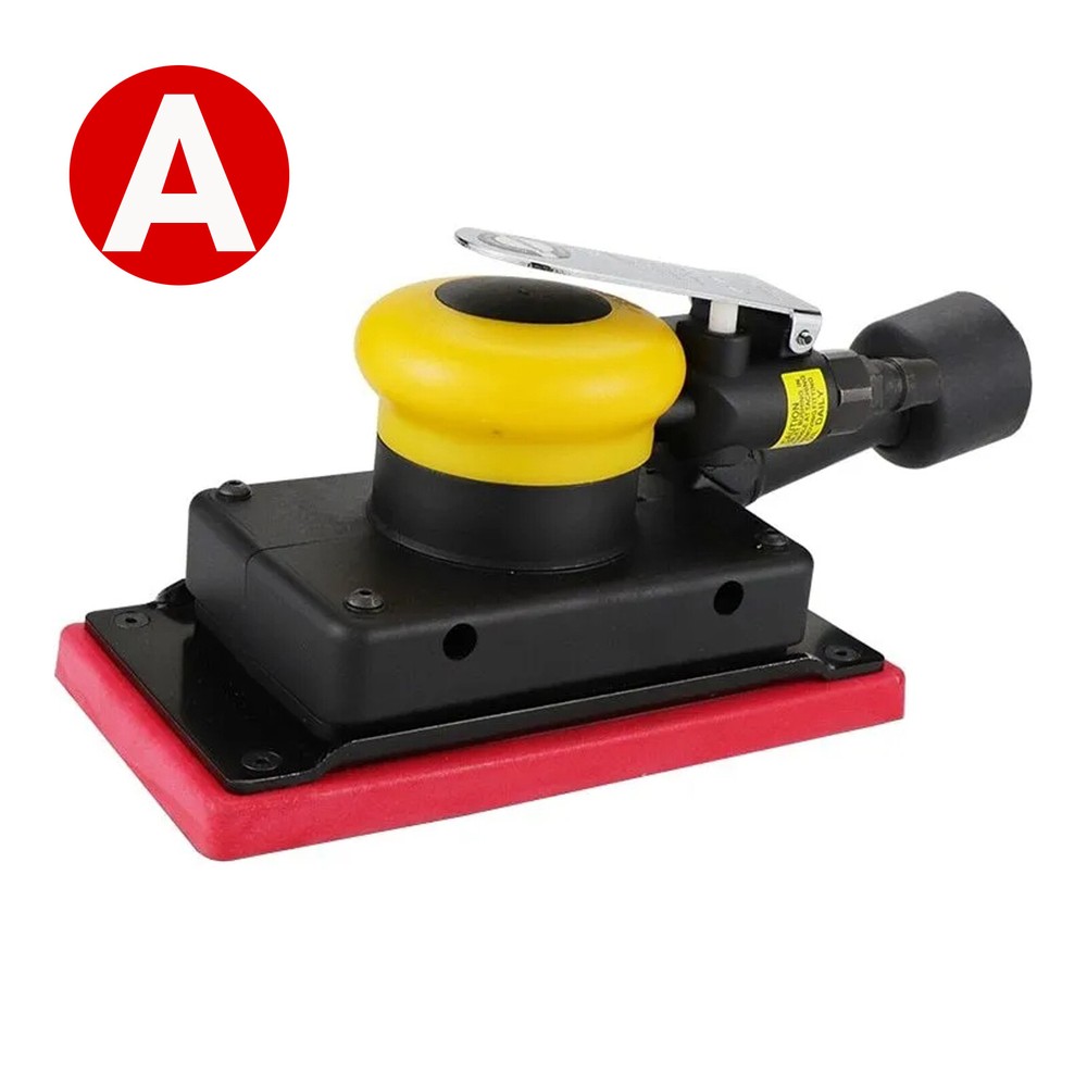 Air Orbital Square Sander Polishing Machine Rectangular Air Sander Pad Grinder