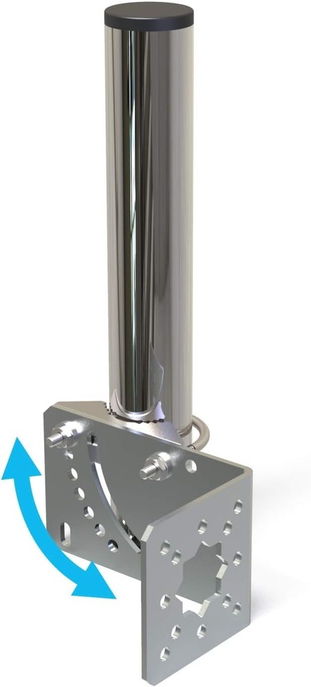 1.5" Diameter Antenna Mount Pole Bracket to Wall