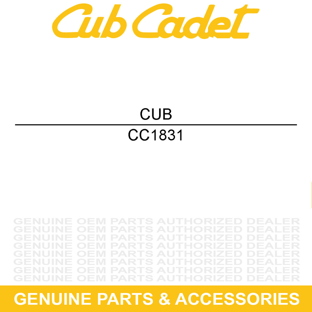CUB CADET 1831 Plug Cap TNB CC1