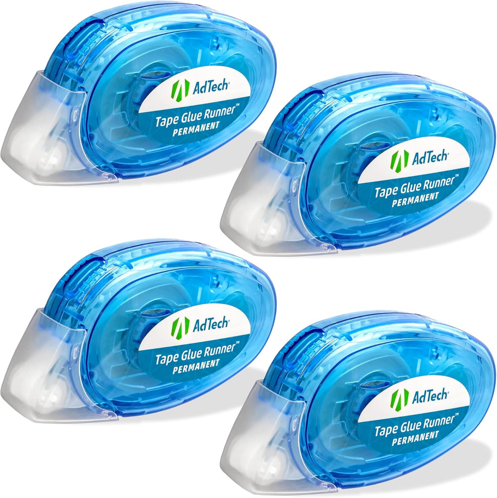 Permanent Glue Runner, 35 Yards (3-Pack) | Strong, Double-Sided Adhesive for Cra