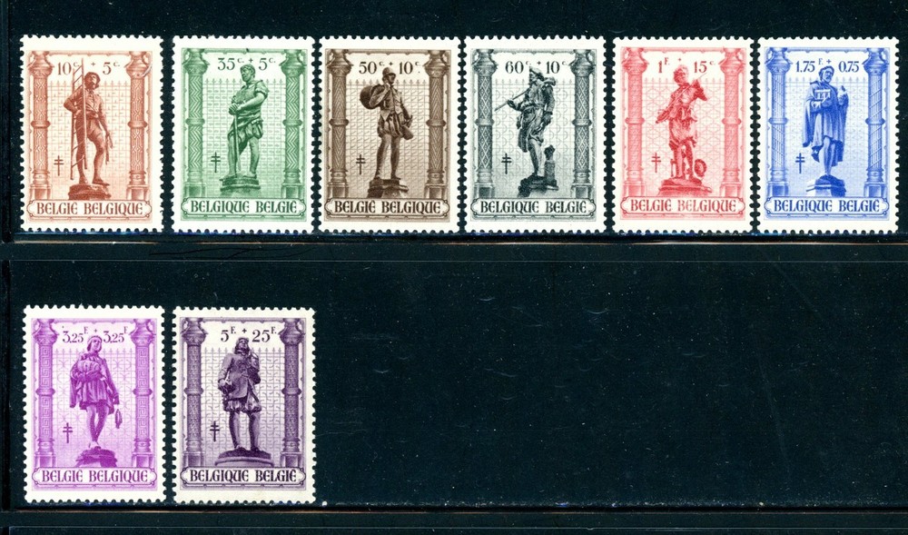 Belgium Scott # B346 - B353 - MNH