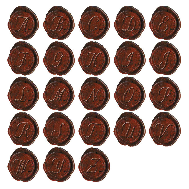 Authentic Models MG200D Classic Alphabet Initial Wax Seal Stamp - Letter D