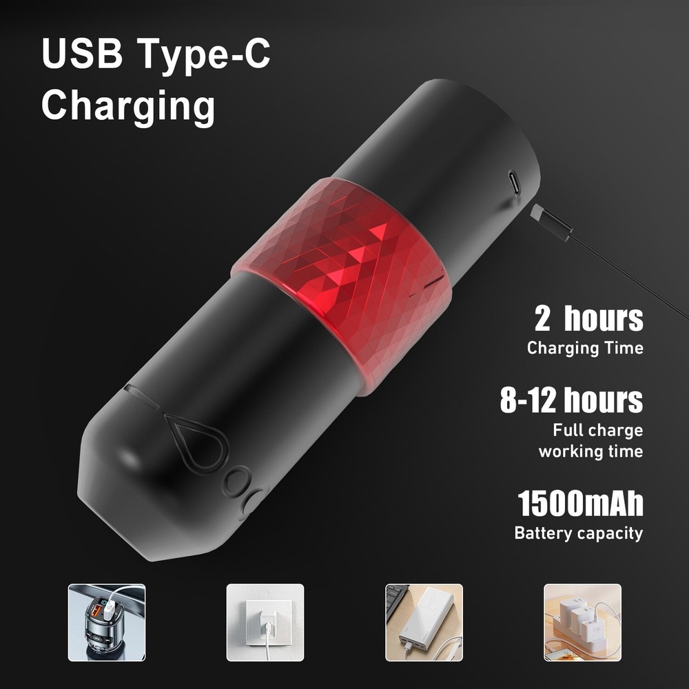 Professional Wireless Coreless Motor Tattoo Machine Pen Ink Needle Kit 1500mAh