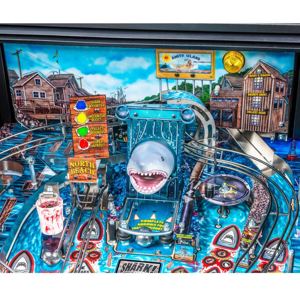 Stern Jaws Pro Pinball Machine With Installed Shaker Motor