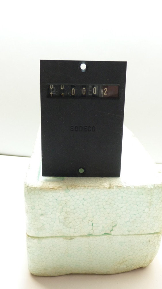 Sodeco TCeF6E 12V Analog Counter 6-Digit Display