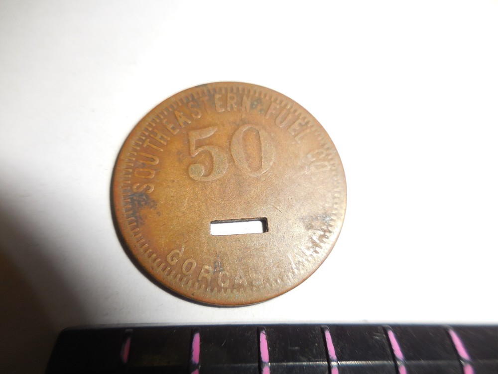 50 CENT SOUTHEASTERN FUEL CLACKER /TOKEN GORGAS,AL R-10